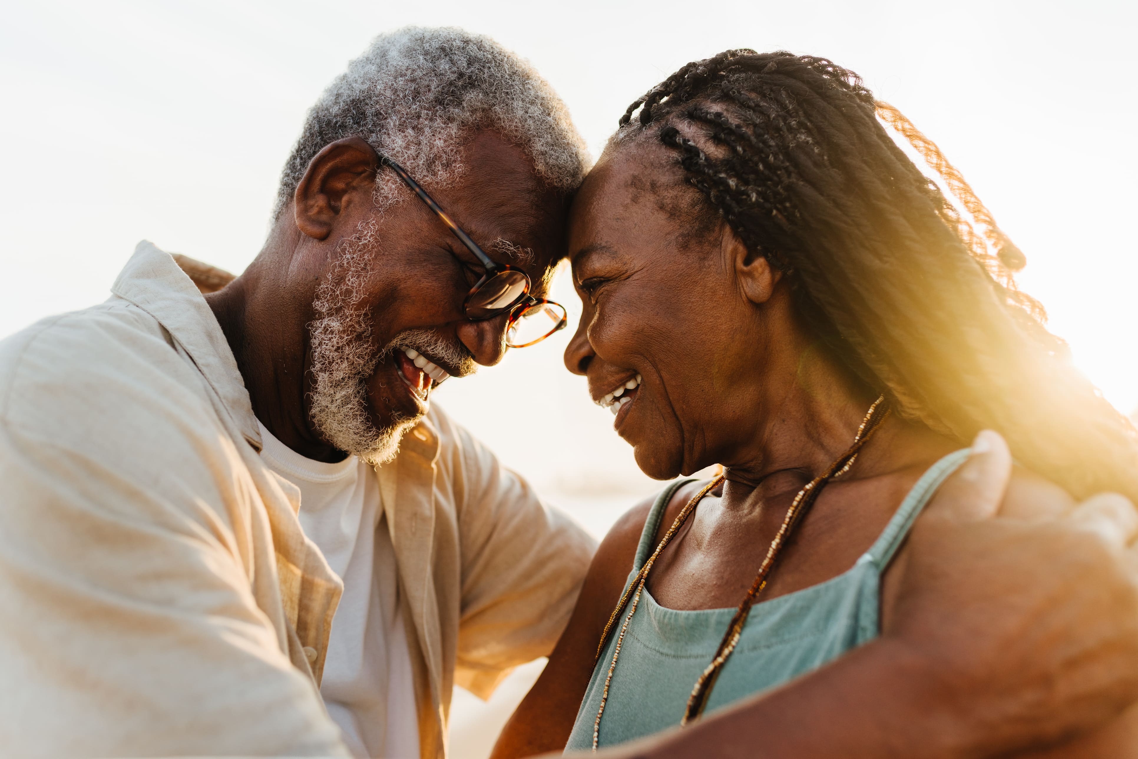Happy couple enjoying a meaningful connection